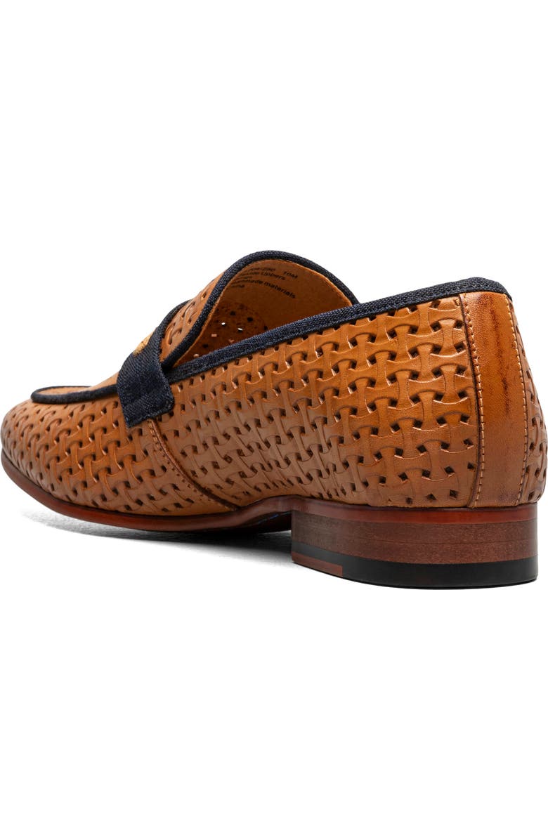 Stacy Adams Winstead Saddle Penny Loafer, Alternate, color, Natural