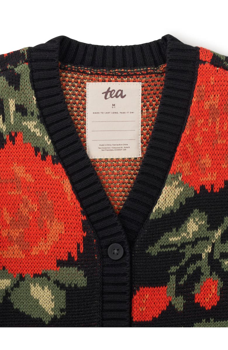 Tea Collection Turkish Rose Cardigan, Alternate, color, 