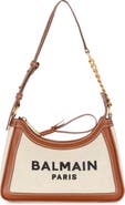 Balmain B-Army Canvas & Leather Shoulder Bag | Nordstrom