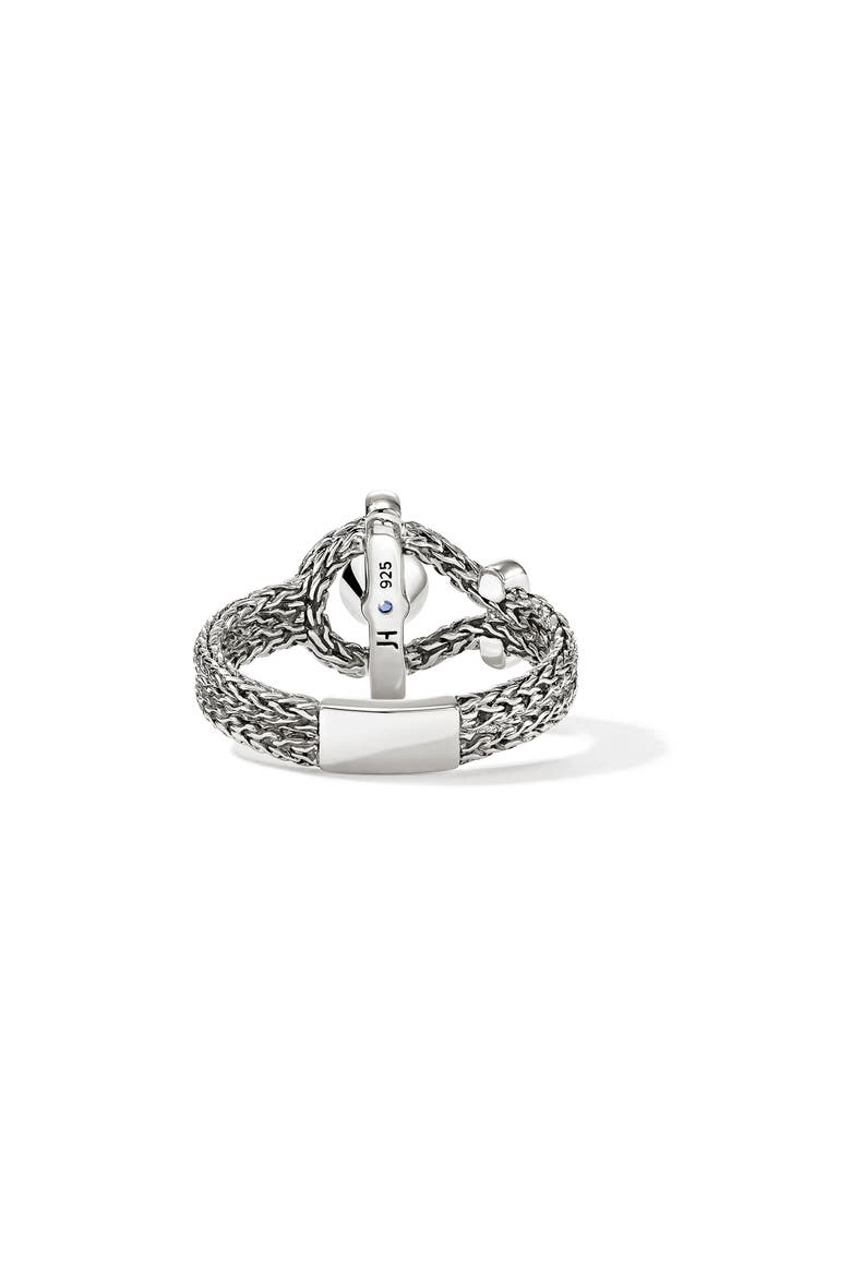 Icon Sterling Silver Tanzanite & Diamond Ring, Alternate, color, SILVER