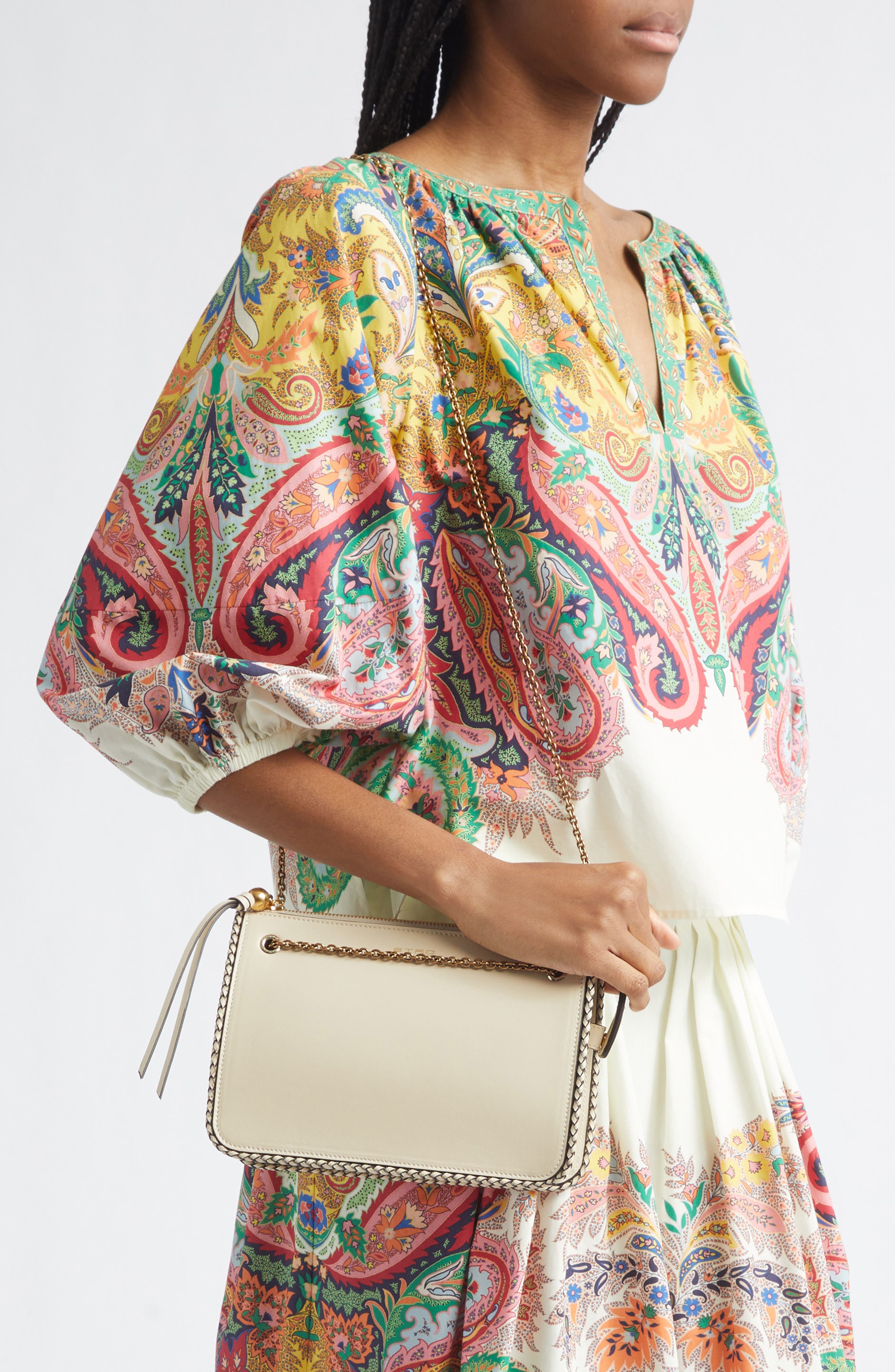 Leather Crossbody Bag, Alternate, color, PANNA