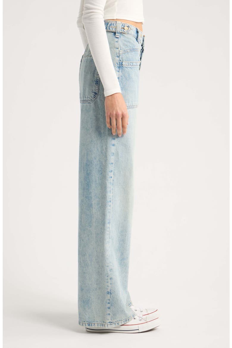 We the Free Palmer Cuffed Baggy Jeans, Alternate, color, LA LA LAND