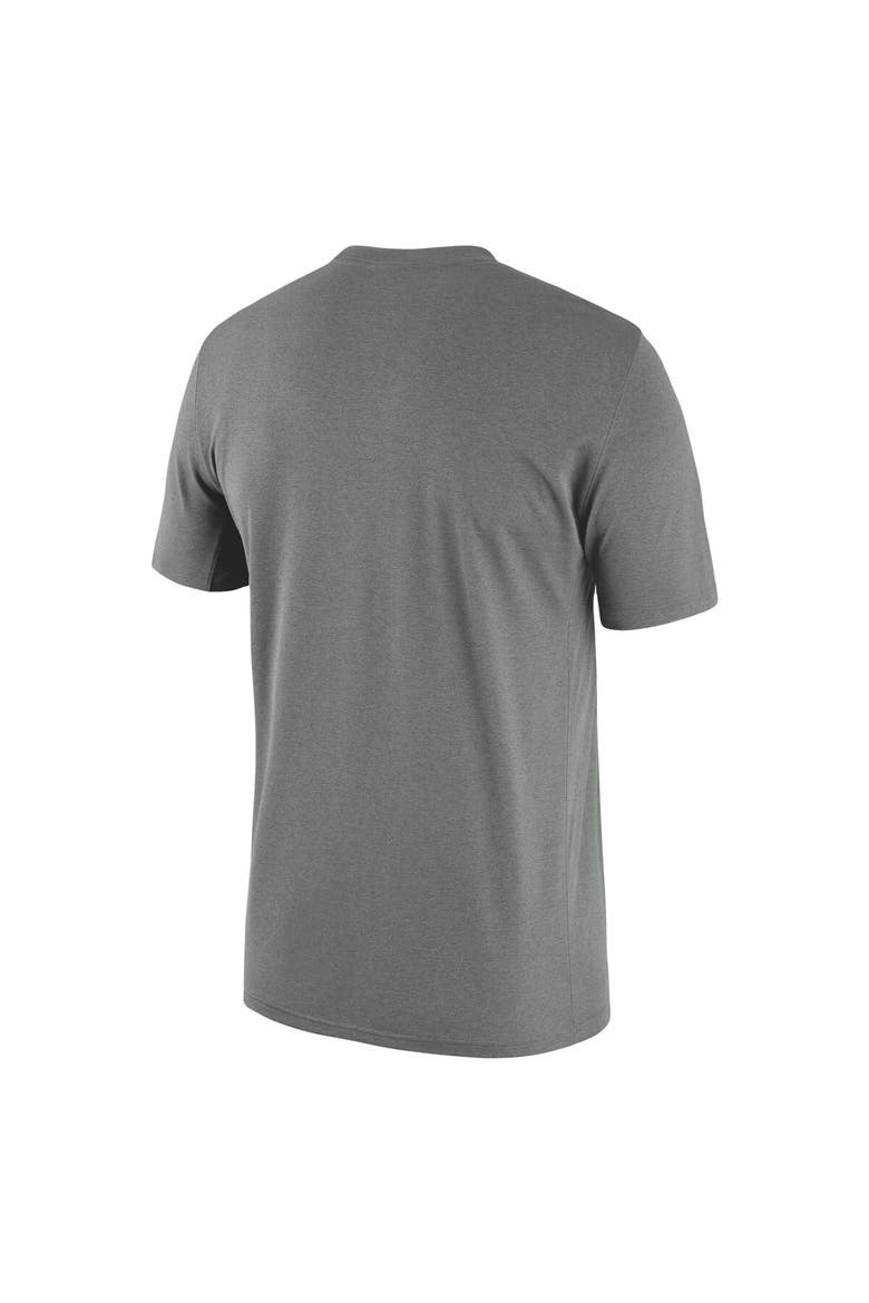 Men's Nike Heather Gray West Virginia Mountaineers Legend Football Arch Performance T-Shirt, Alternate, color, Heather Gray