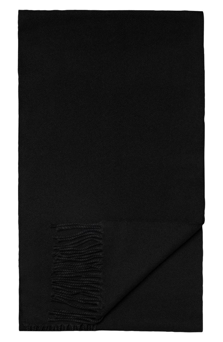 Eton Herringbone Merino Wool Scarf, Alternate, color,