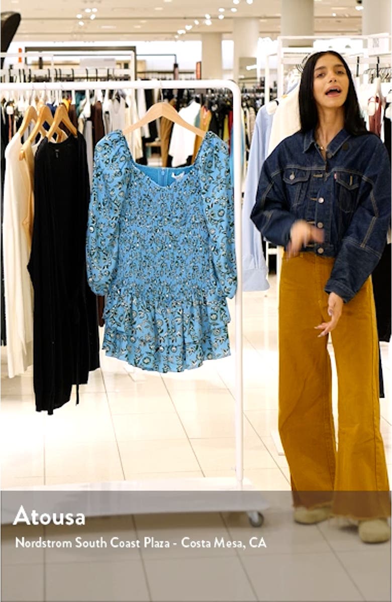 Darby Floral Tiered Ruffle Dress, sales video thumbnail