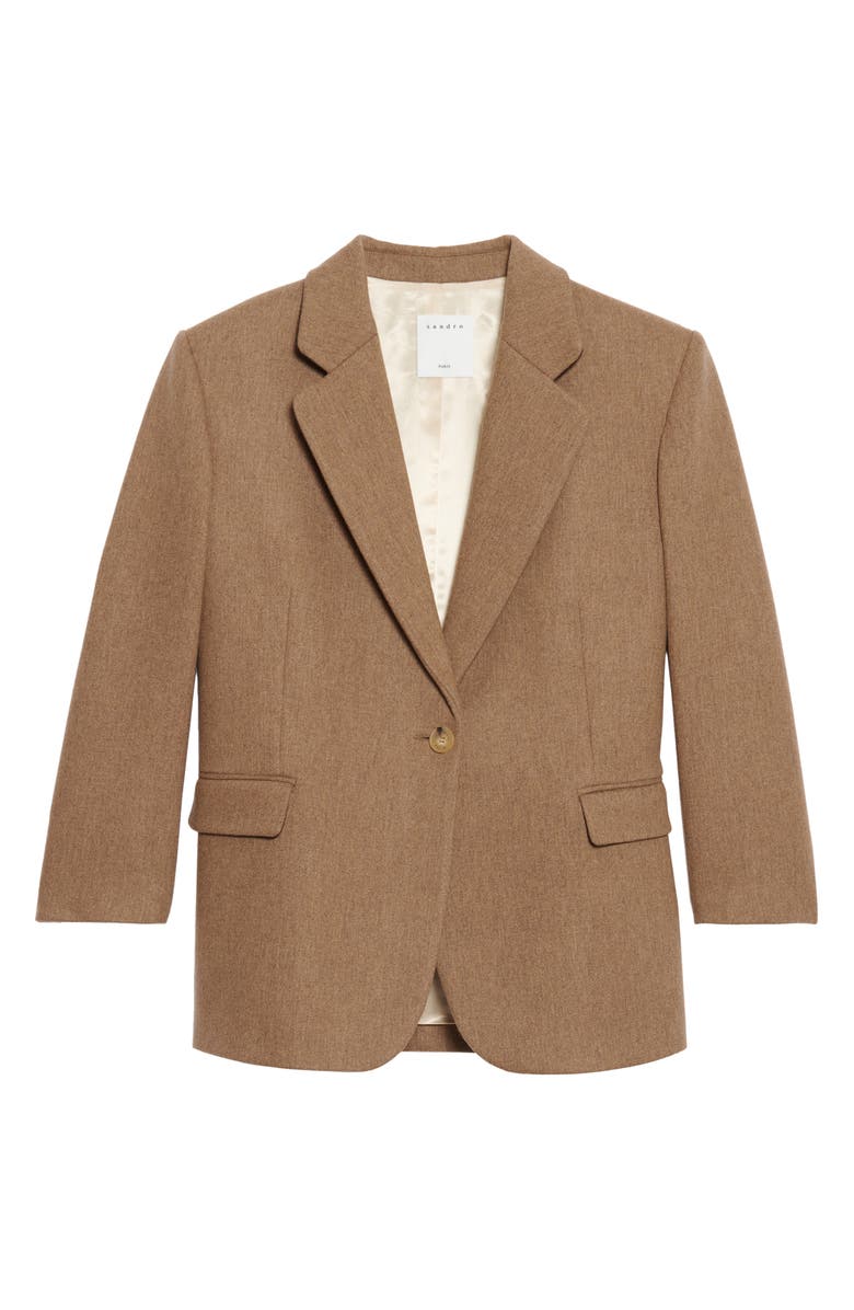 SANDRO Meg Wool Blend Blazer, Main, color, 