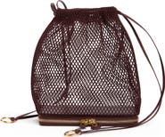Alaïa Le Pochon Fishnet Shoulder Bag