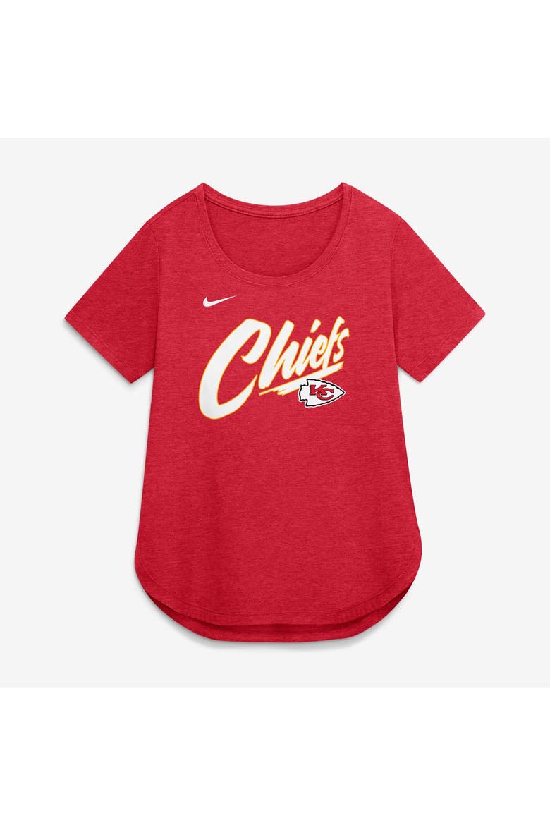 Women's Nike Red Kansas City Chiefs Primetime Tri-Blend T-Shirt, Alternate, color, Red