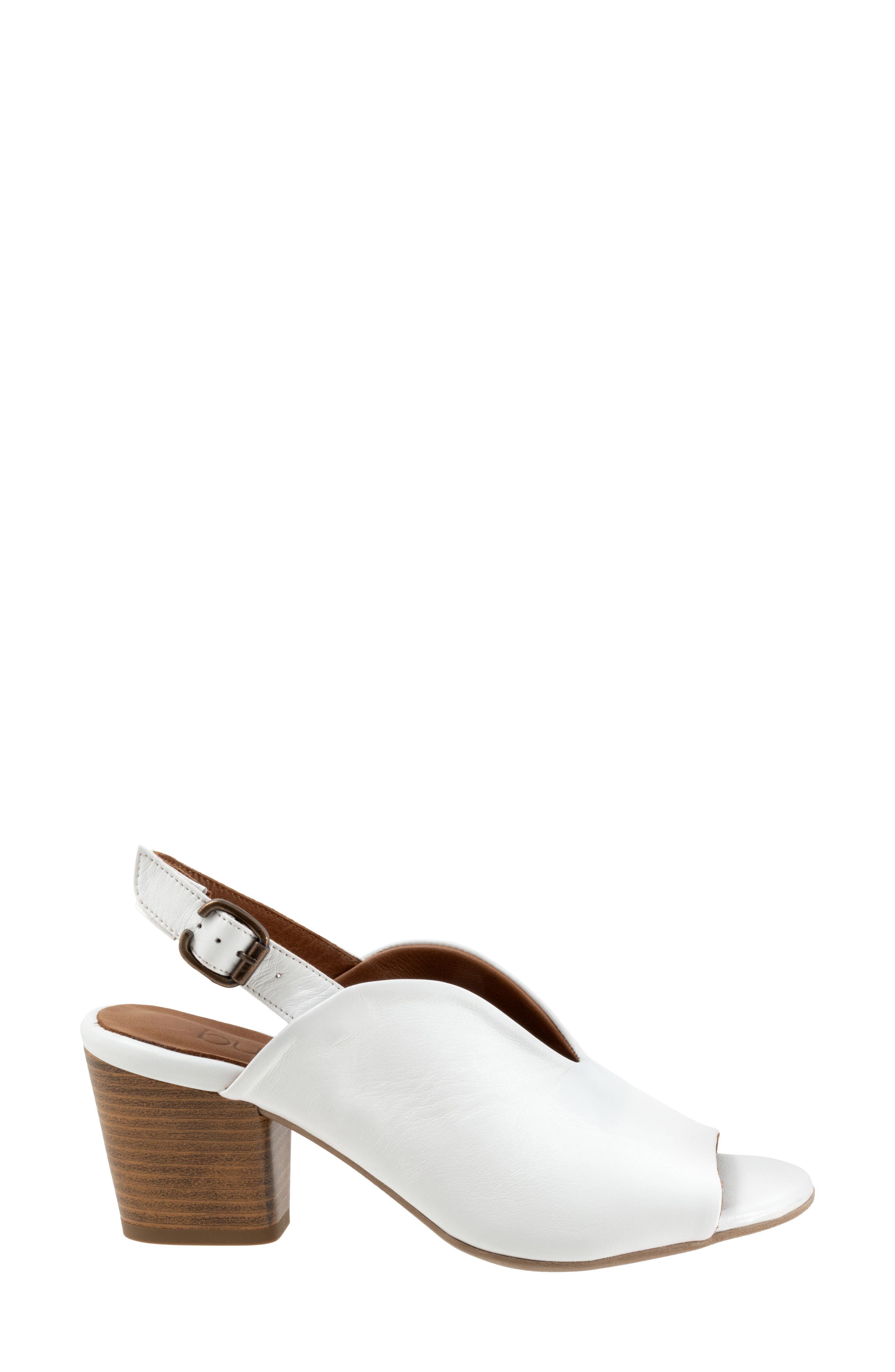 Bueno Clare Slingback Sandal, Alternate, color, White