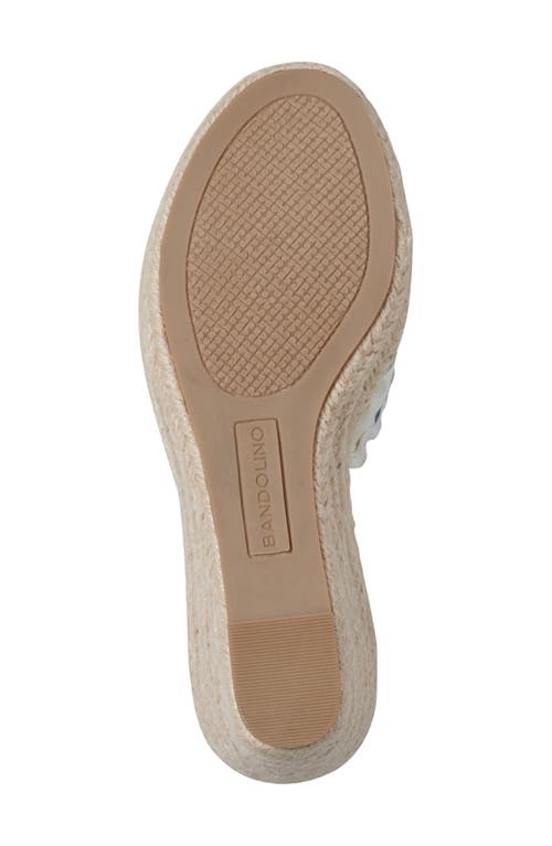 BANDOLINO BANDOLINO FLORAL ESPADRILLE WEDGE SANDAL
