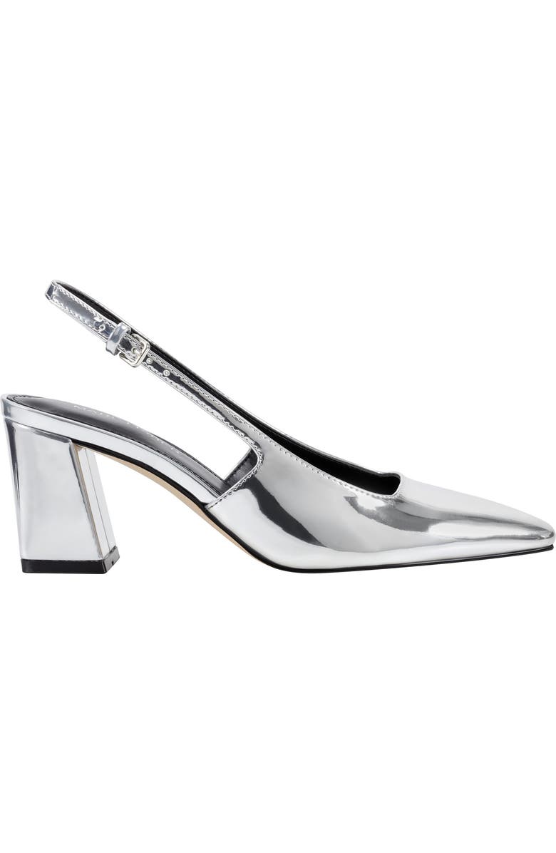 Marc Fisher Lethe Slingback Pump, Alternate, color, Silver