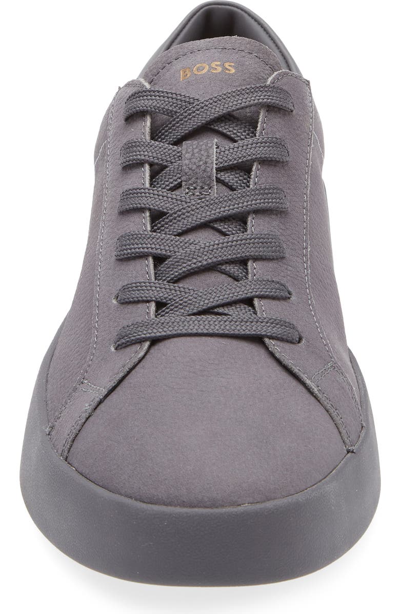 BOSS Belwar Low Top Pebbled Leather Sneaker, Alternate, color,