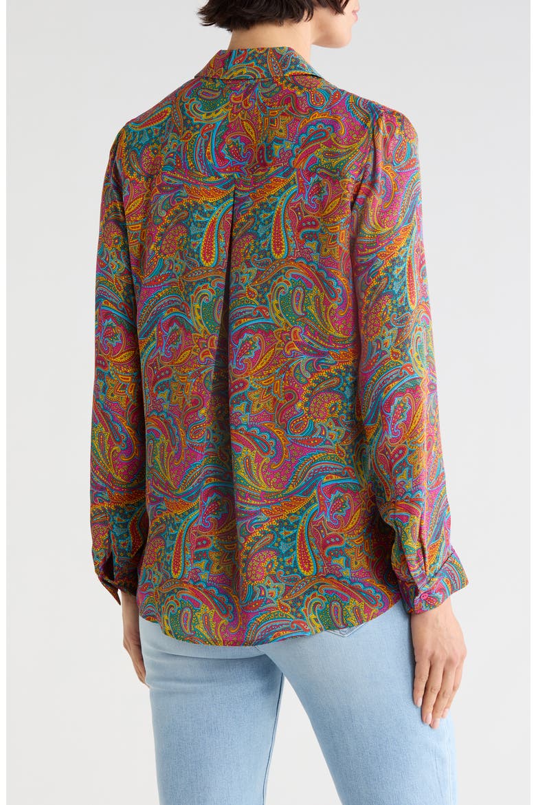 Nina Paisley Long Sleeve Shirt, Alternate, color, MULTI SANTA FE PAISLEY