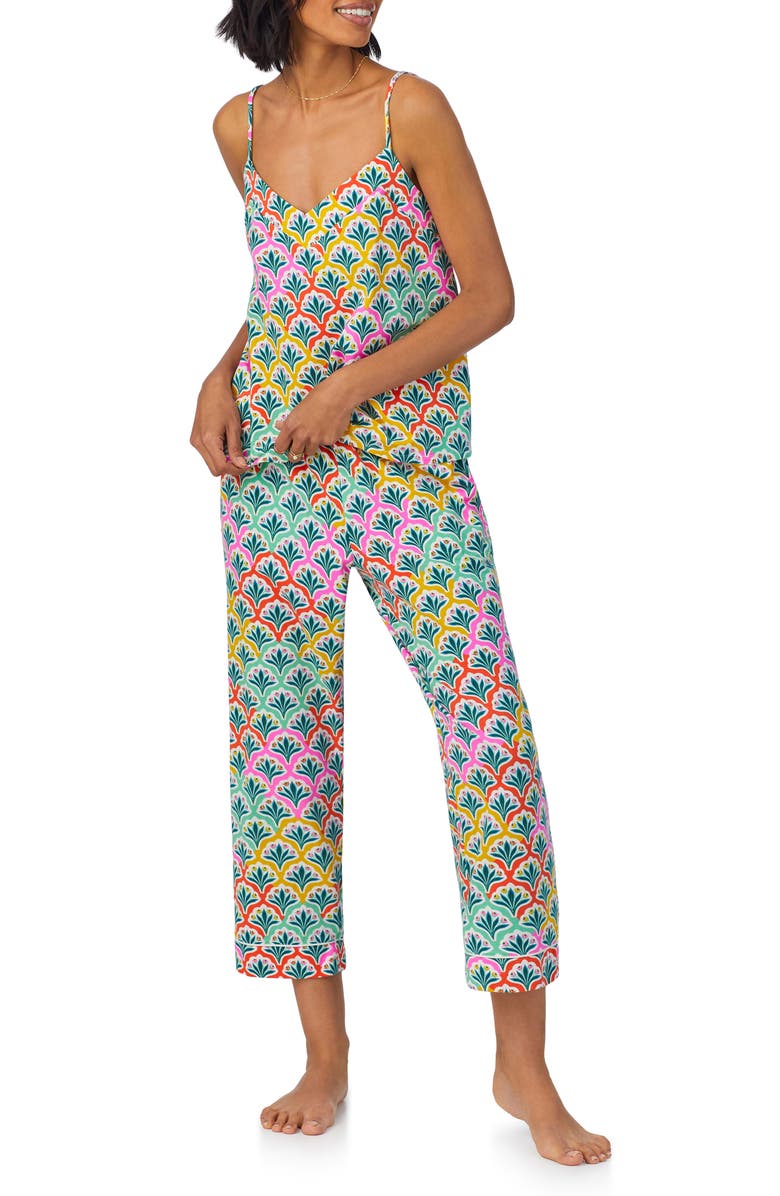 BedHead Pajamas Stretch Organic Cotton Jersey Crop Pajamas, Main, color, 
