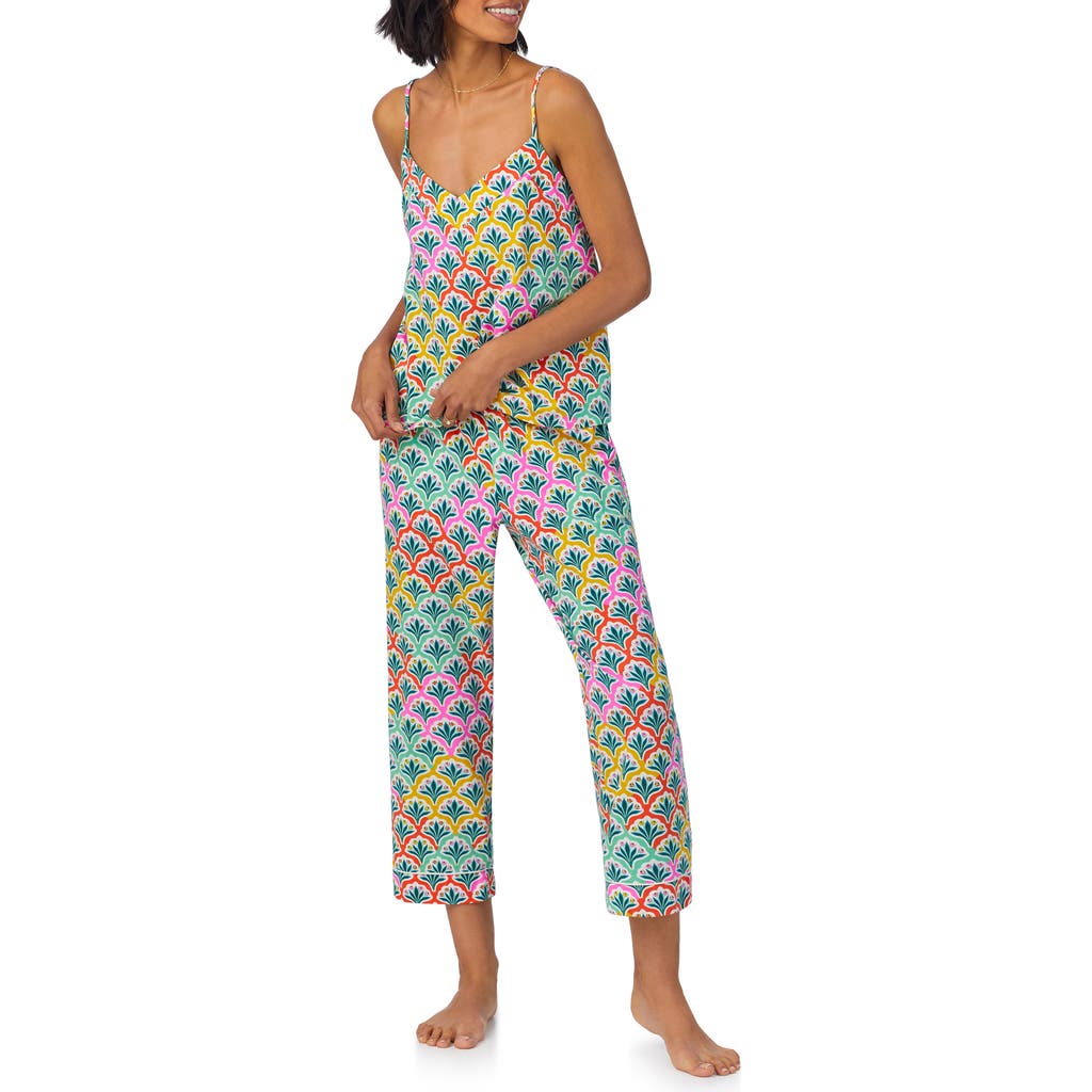 Bedhead Pajamas Stretch Organic Cotton Jersey Crop Pajamas In Camilla