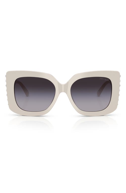 Jimmy Choo 54mm Butterfly Sunglasses In Grey Flash