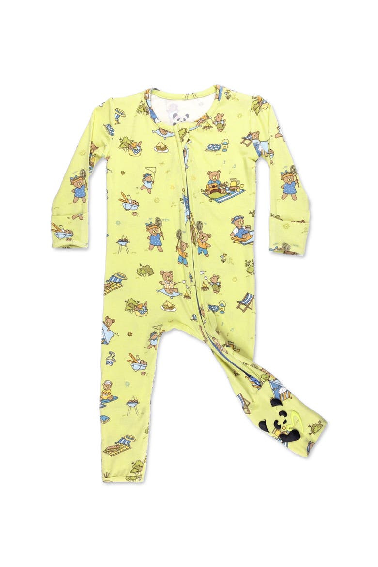 Baby Teddy Bear Picnic Convertible Footie, Main, color, Teddy Bear Picnic