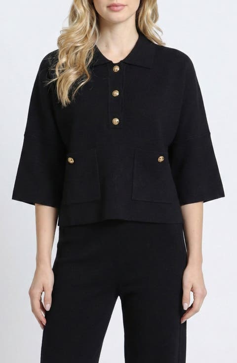 Pocket Polo Sweater