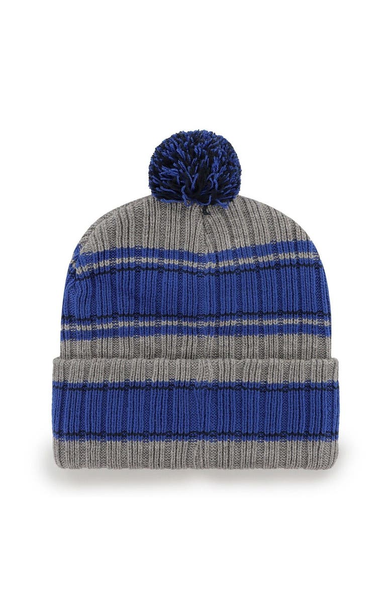 '47 Men's '47 Gray Toronto Blue Jays Rexford Cuffed Knit Hat with Pom, Alternate, color, 