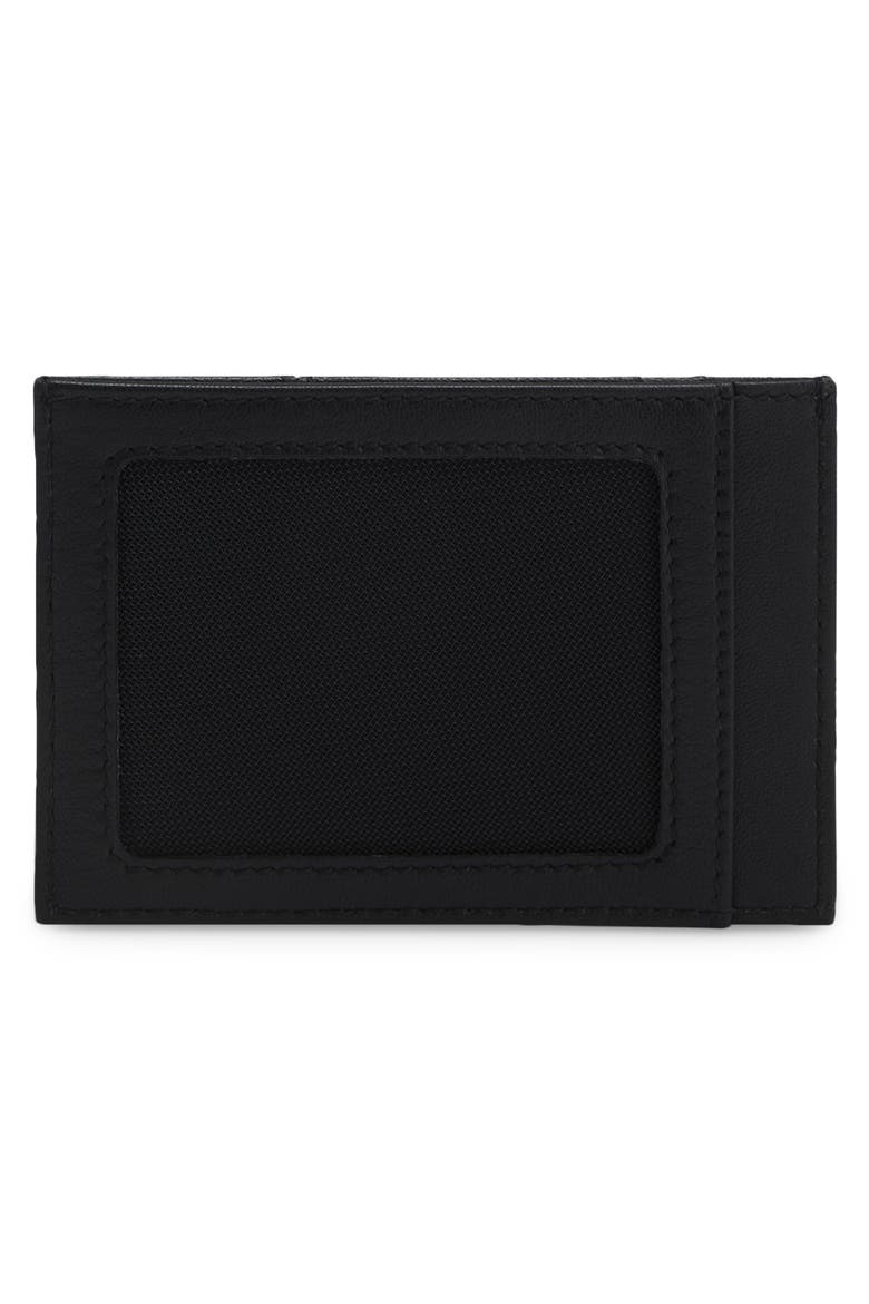 New Crosstown Leather Card Case, Alternate, color, BLACK