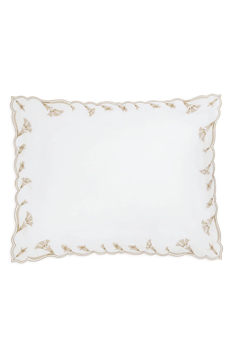 Matouk Marcella Egyptian Cotton Pillow Sham, Alternate, color, Dune