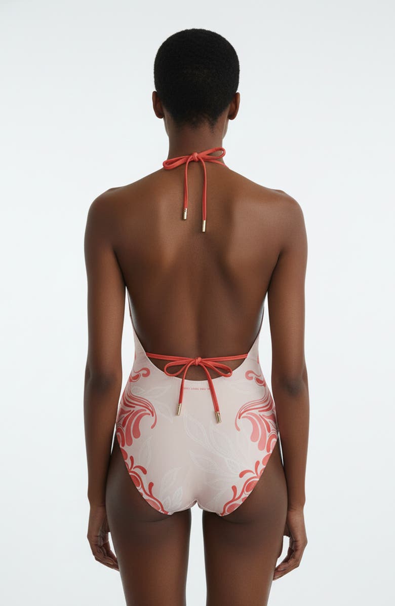 Jessie Zhao New York Ember Reversible One Piece Swimsuit, Alternate, color, Red