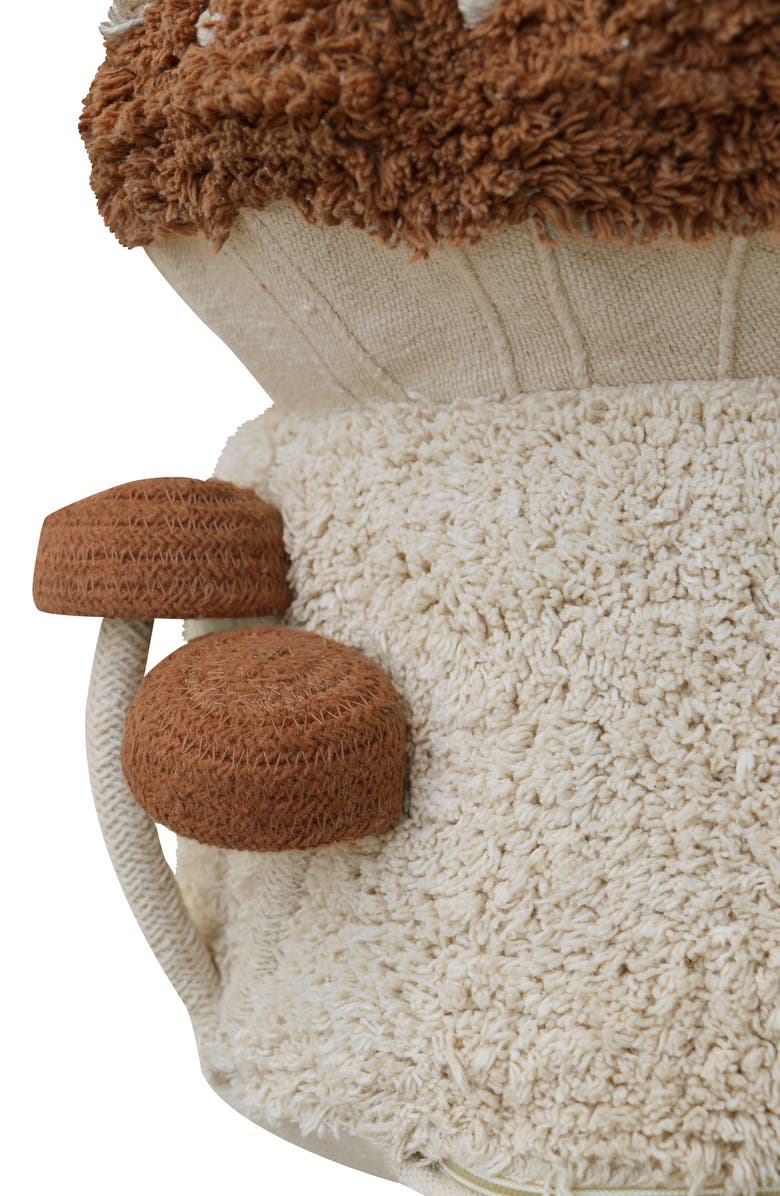 Lorena Canals Boletus Pouf, Alternate, color, Toffee Natural