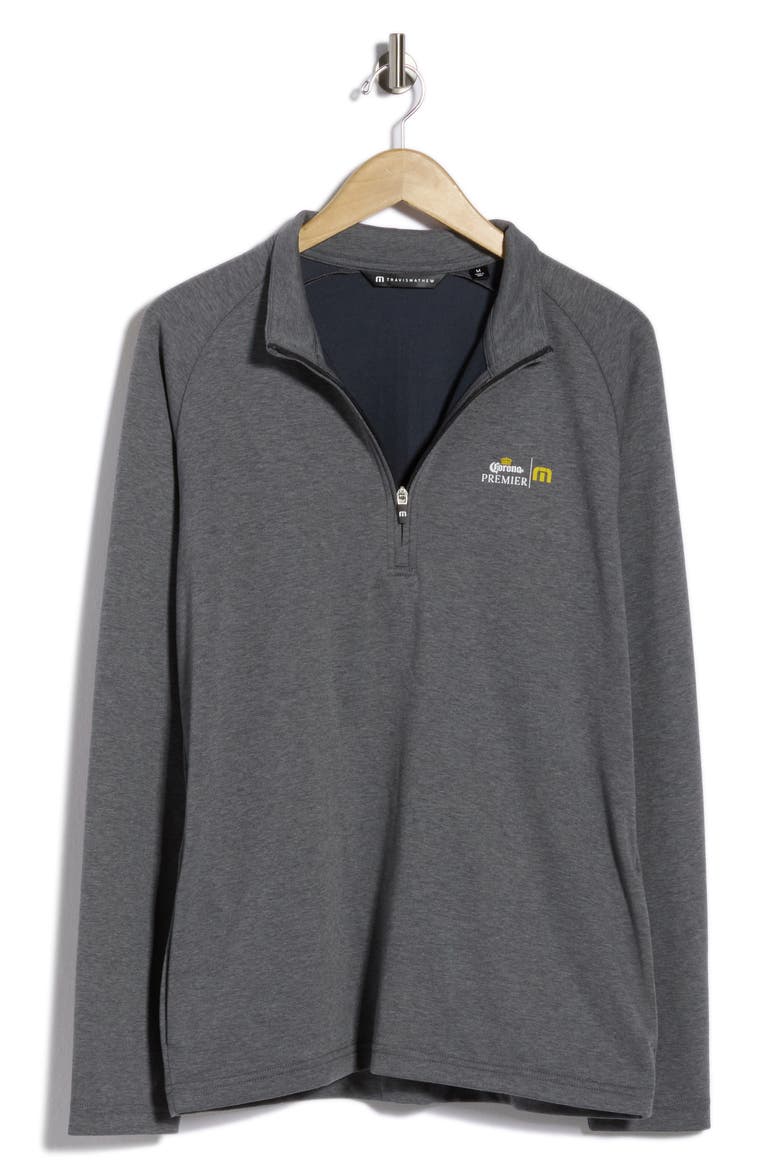 Daily Ration Quarter Zip Pullover, Main, color, DARK GREY