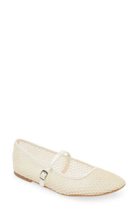 Desi Mary Jane Mesh Flat (Women)
