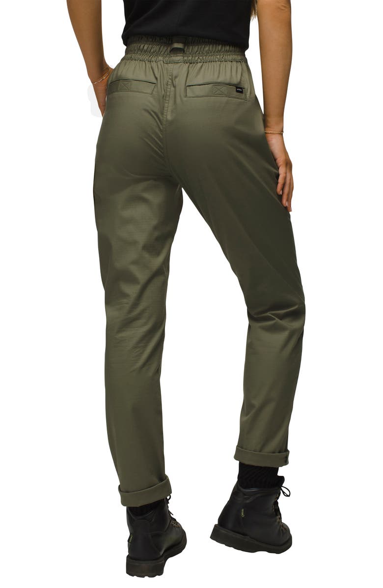 prAna Palisades Organic Cotton Blend Ripstop Pants, Alternate, color, Rye Green