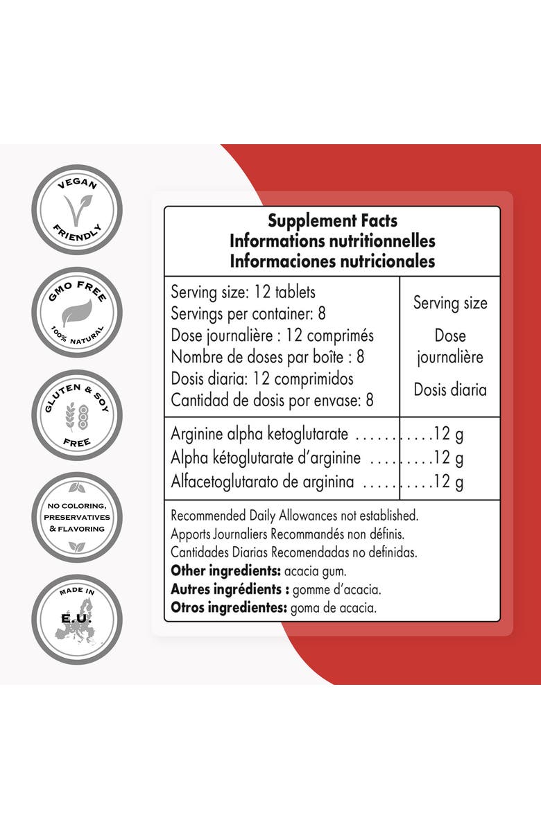 SuperSmart Arginine Alpha Ketoglutarate, Alternate, color,