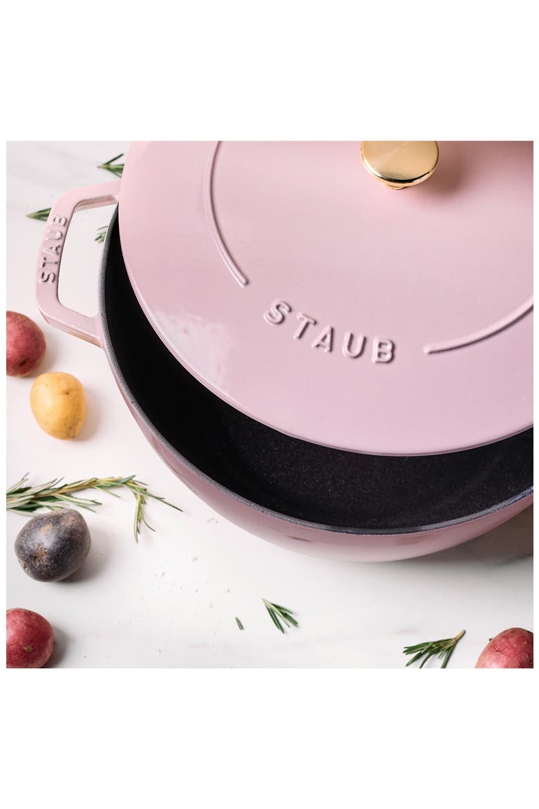 5-Quart Enameled Cast Iron Cocotte, Alternate, color, PINK
