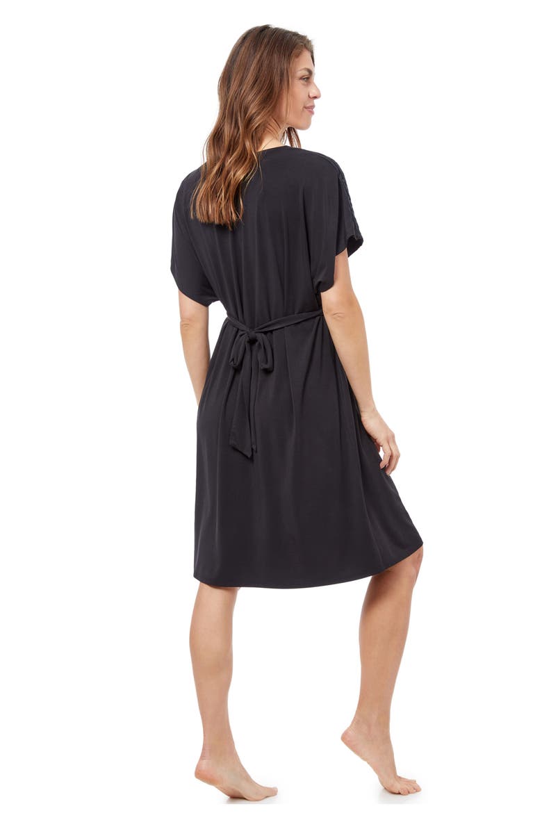 Florence Cover-up Dress, Alternate, color, BLACK