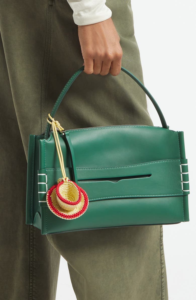 JW Anderson Teacup Crochet Bag Charm, Alternate, color, Lemon 207