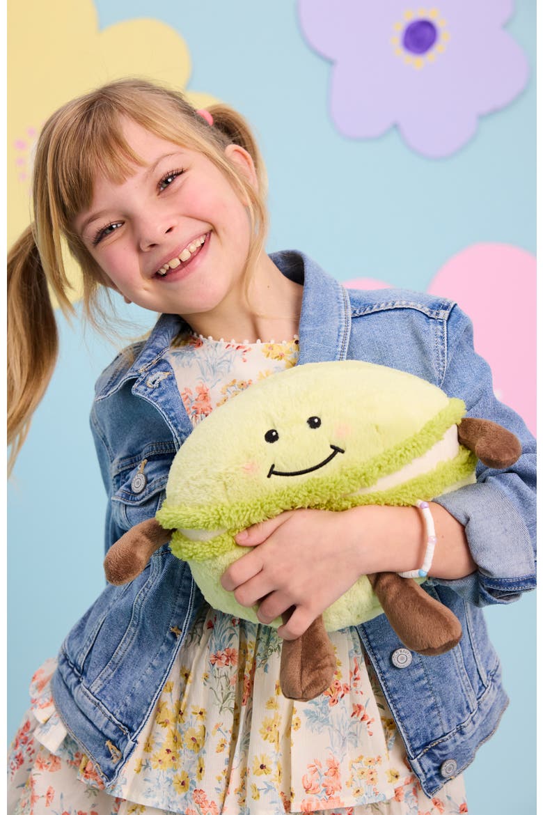 Green Macaroon Plush Toy, Alternate, color, Multi Color