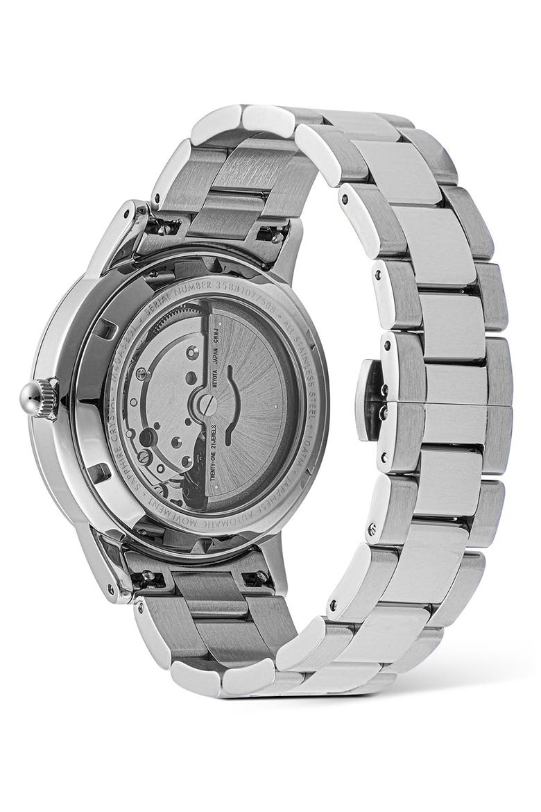 Iconic Link Automic Bracelet Watch, 40mm, Alternate, color, SILVER