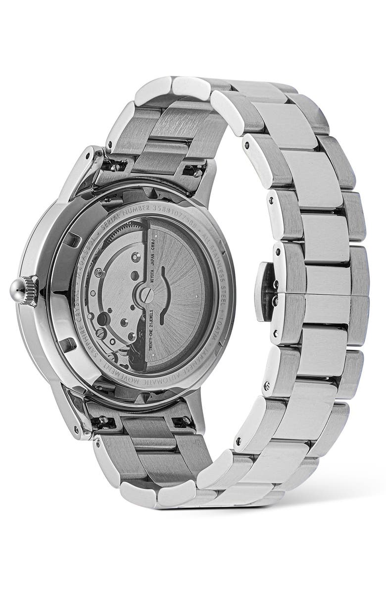 Daniel Wellington Iconic Link Automic Bracelet Watch, 40mm, Alternate, color, Silver