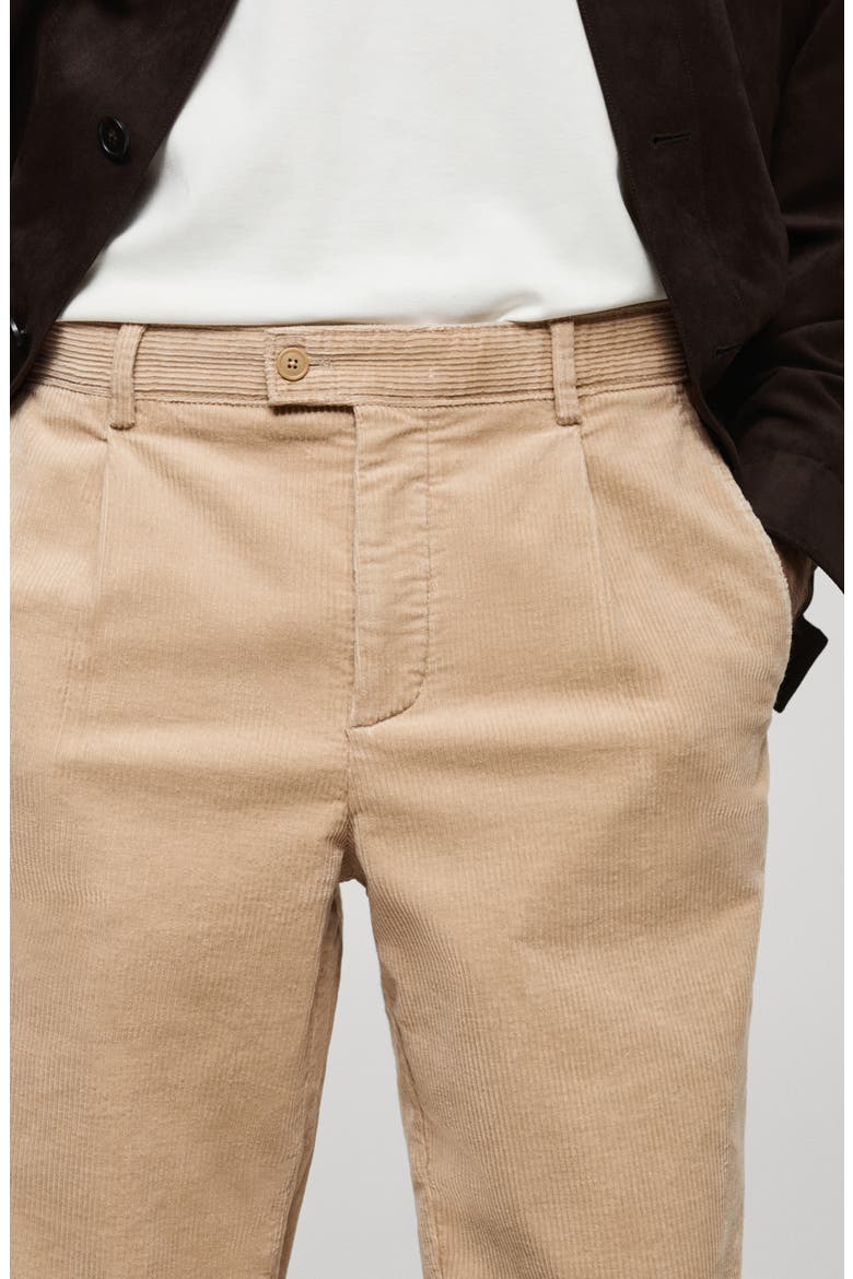 Straight Leg Corduroy Pants, Alternate, color, BEIGE