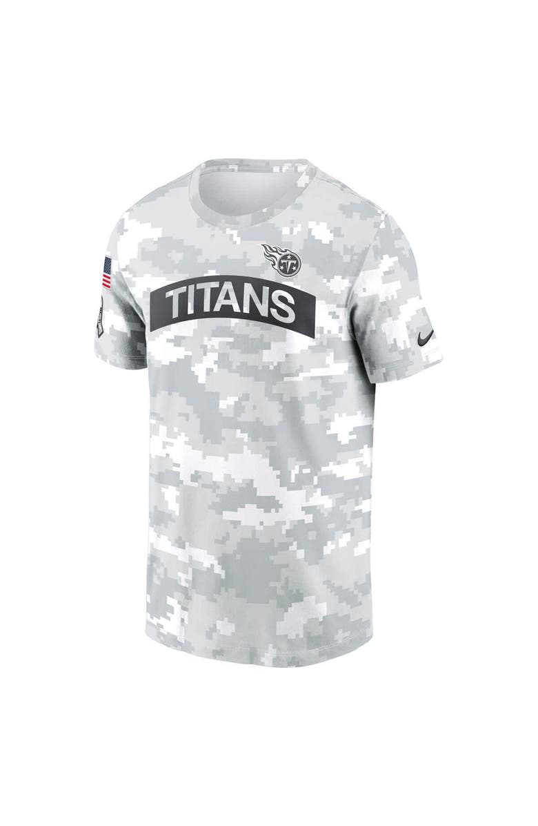 Nike Men's Nike Arctic Camo Tennessee Titans 2024 Salute To Service Performance T-Shirt, Alternate, color, 