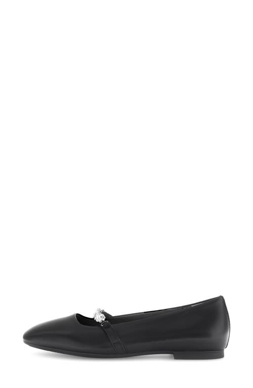 Gabor Crystal Mary Jane Flat In Black