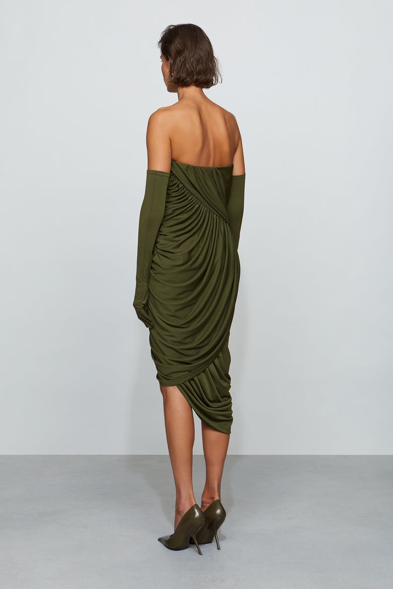 Spencer Midi Dress, Alternate, color, Moss
