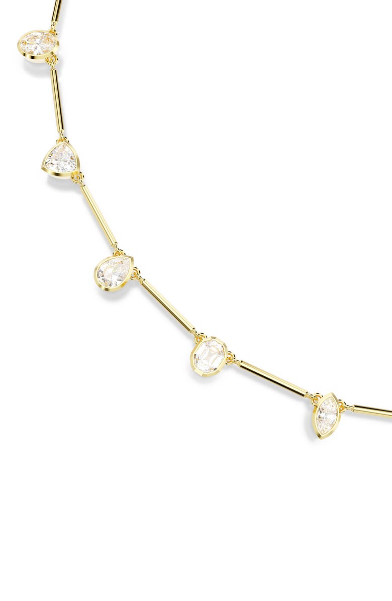 Swarovski Imber Station Necklace & Bracelet Set, Alternate, color, White/ Gold