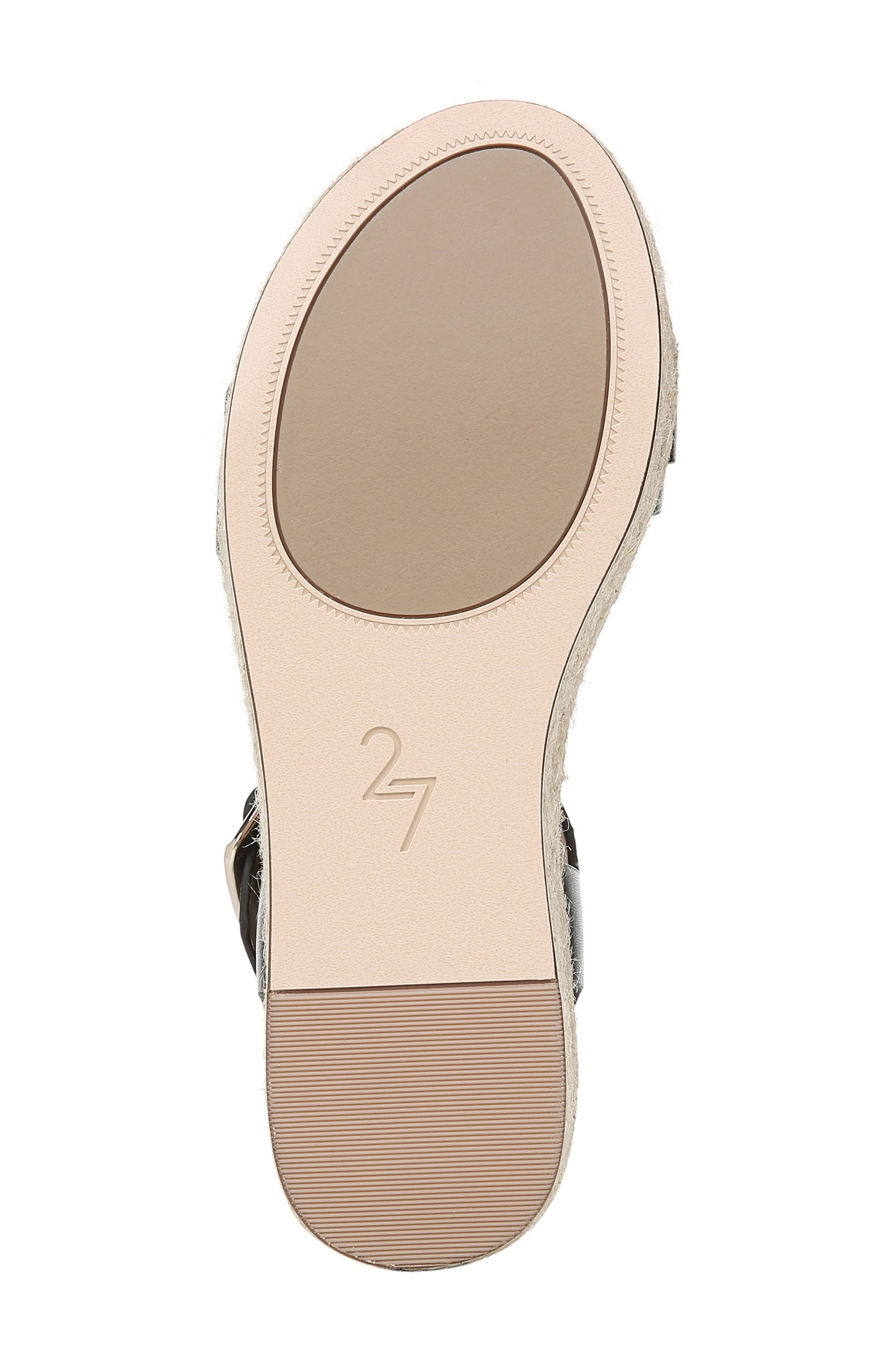 27 Edit Jovana Espadrille Platform Sandal, Alternate, color, BLACK LEATHER