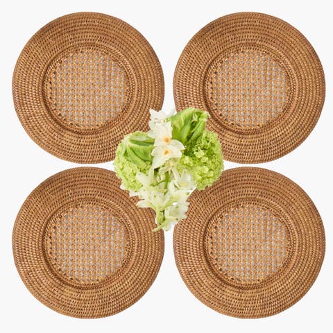 Rattan Charger Plates (Set of 4)