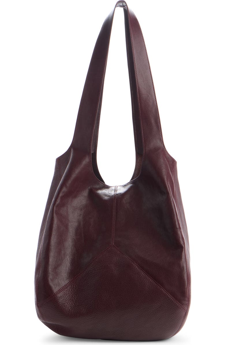 Chloé Balloon Patchwork Leather Hobo Bag, Alternate, color, Grenat