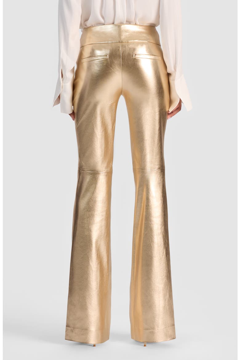 Metallic Faux Leather Pants, Alternate, color, GOLD