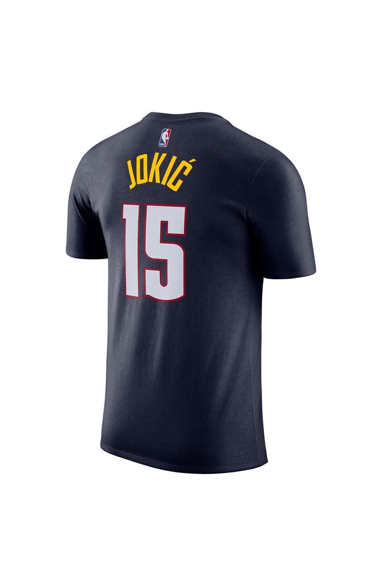 Nike Men's Nike Nikola Jokic Navy Denver Nuggets Icon 2022/23 Name & Number T-Shirt, Alternate, color, Navy
