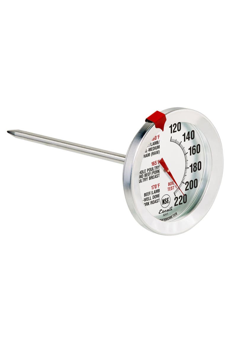 Oven Safe Meat Thermometer, Main, color, Metallic Silver