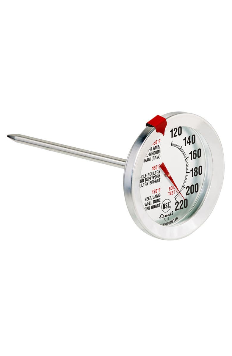 ESCALI Oven Safe Meat Thermometer, Main, color, Metallic Silver