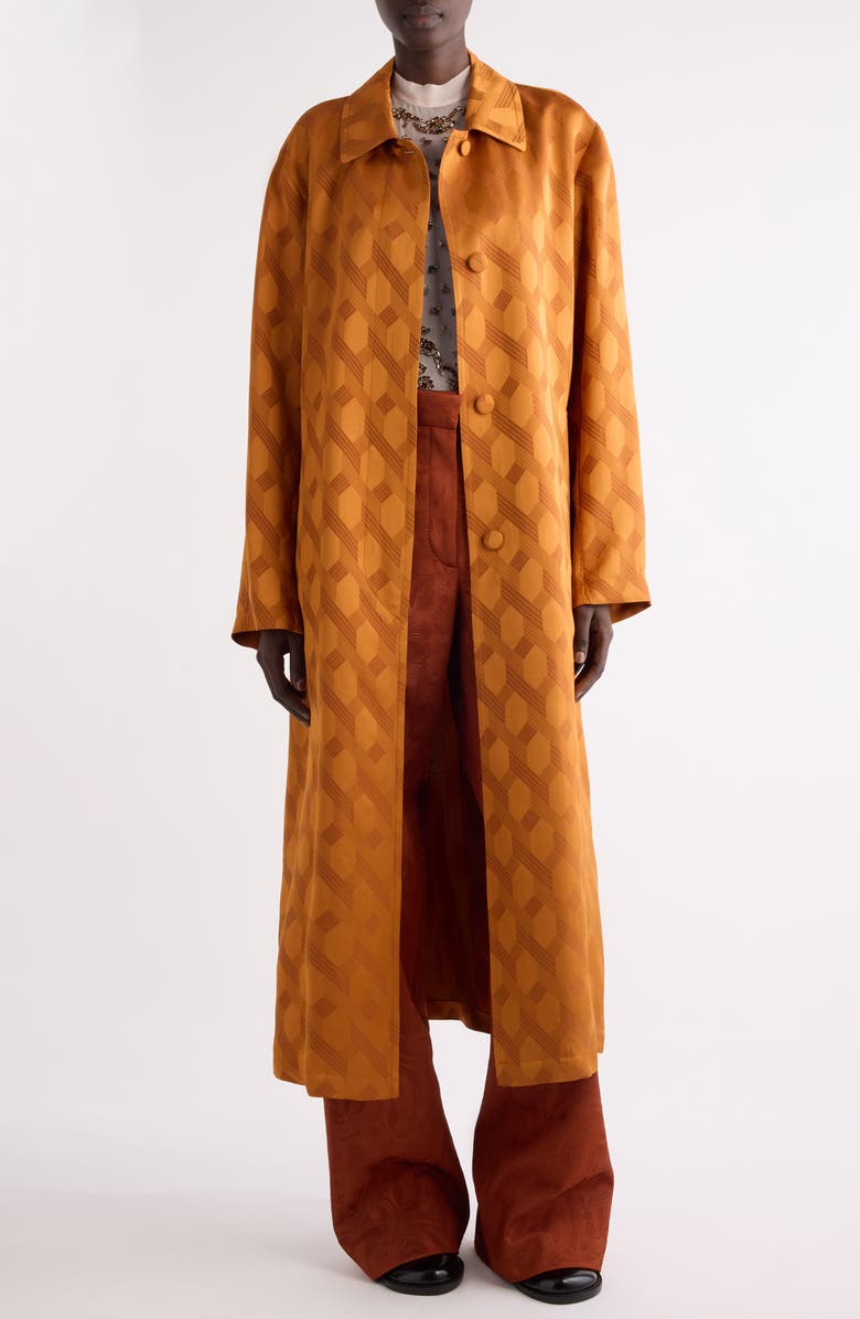 Dries Van Noten Raltonas Oversize Coat, Main, color, Orange
